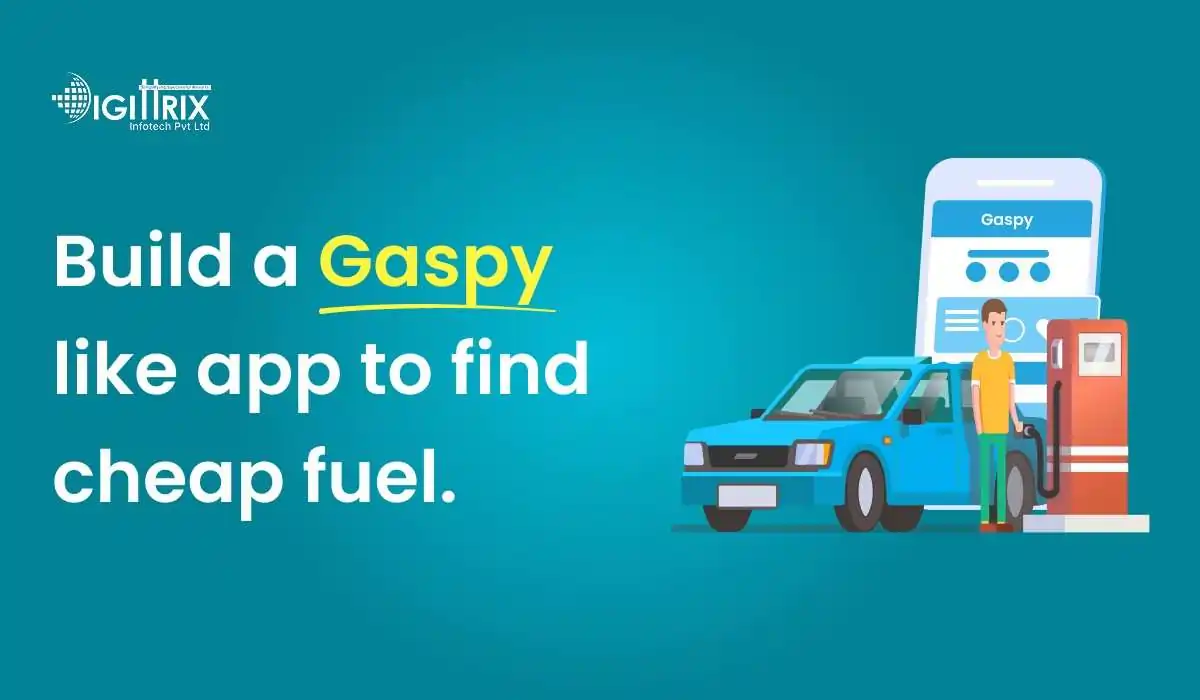 iimage showing mobile app interface showcasing features for locating the cheapest fuel prices, inspired by Gaspy's functionality