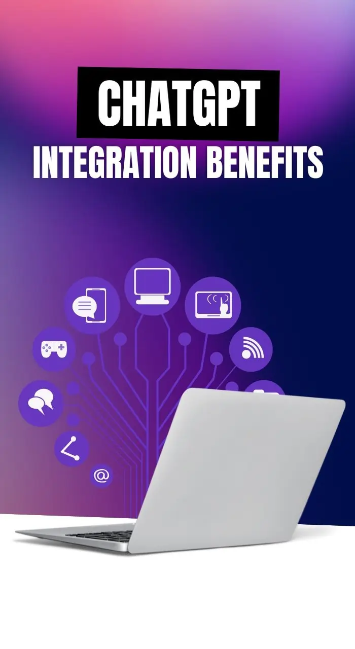 Image showing ChatGPT integration benefits for websites, highlighting enhanced user engagement and support efficiency