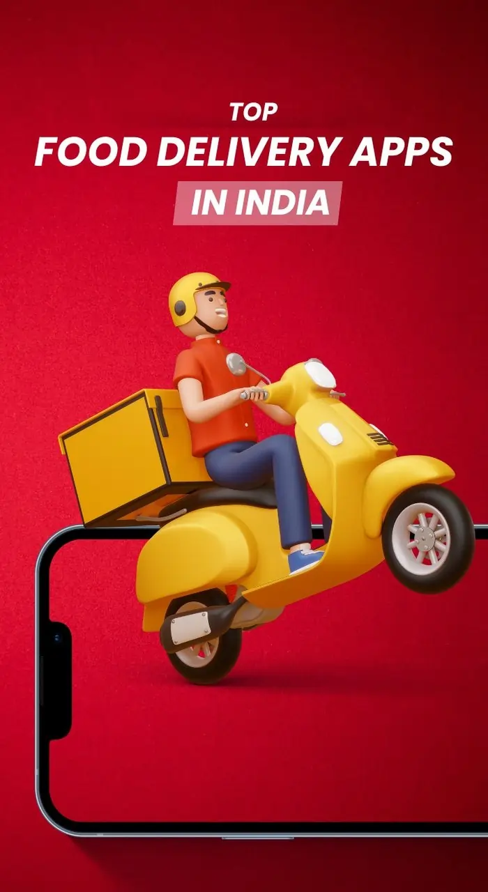 Image showing the leading food delivery apps in India, emphasizing their features and user ratings