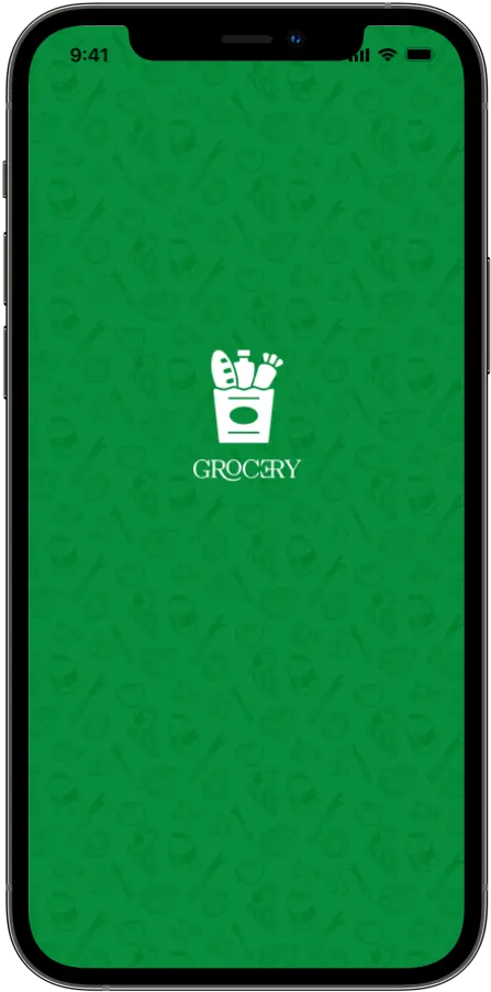 grocery app Splash Screen design