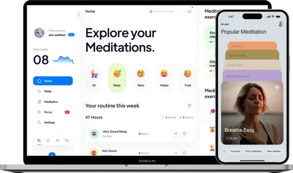 Meditation website and Mobile app