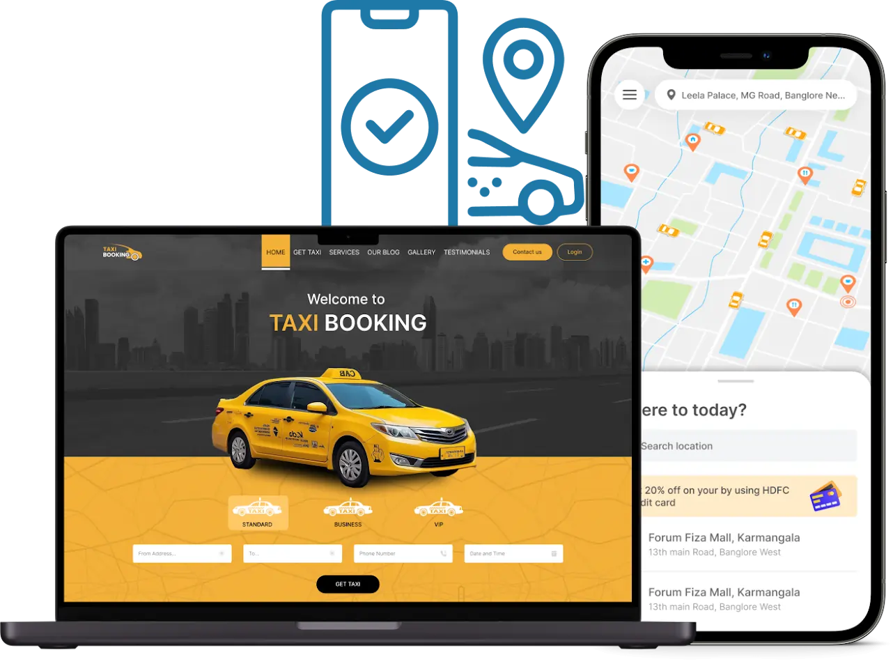 Taxi Booking Website and Mobile app Development android and iOS