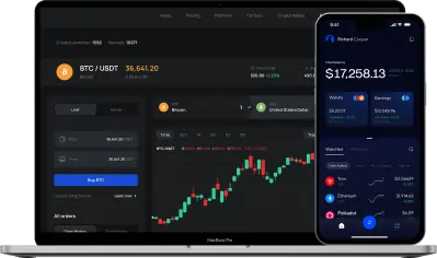 Graphical Representation showing trading options