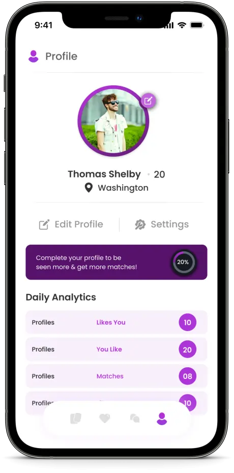 Dating Mobile App User Profile