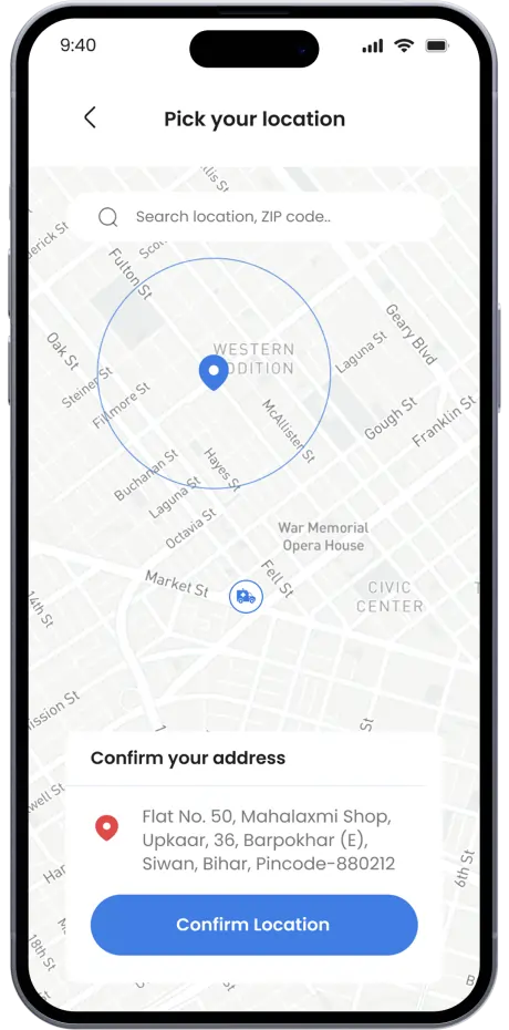 healthcare app location