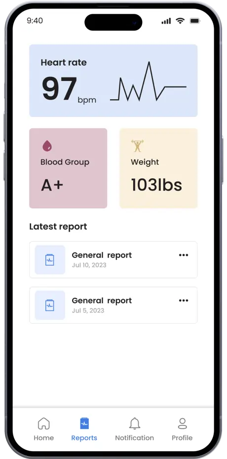 Healthcare App development tracker