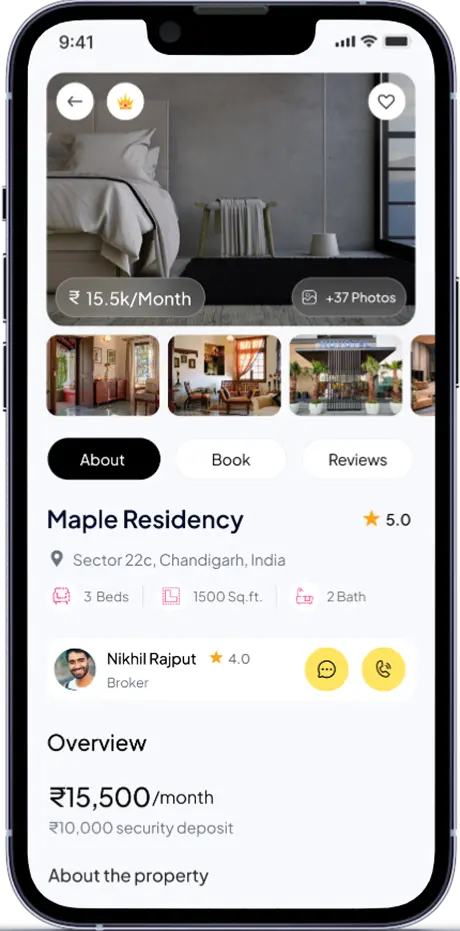 social app search page